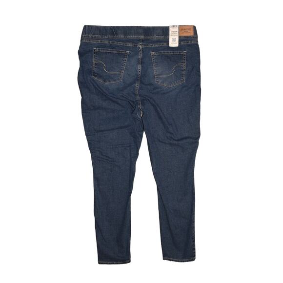 LEVI STRAUSS NEW $60 Totally Shaping Pull-On‎ Skinny Jean Medium Wash Size 35 - Picture 2 of 4